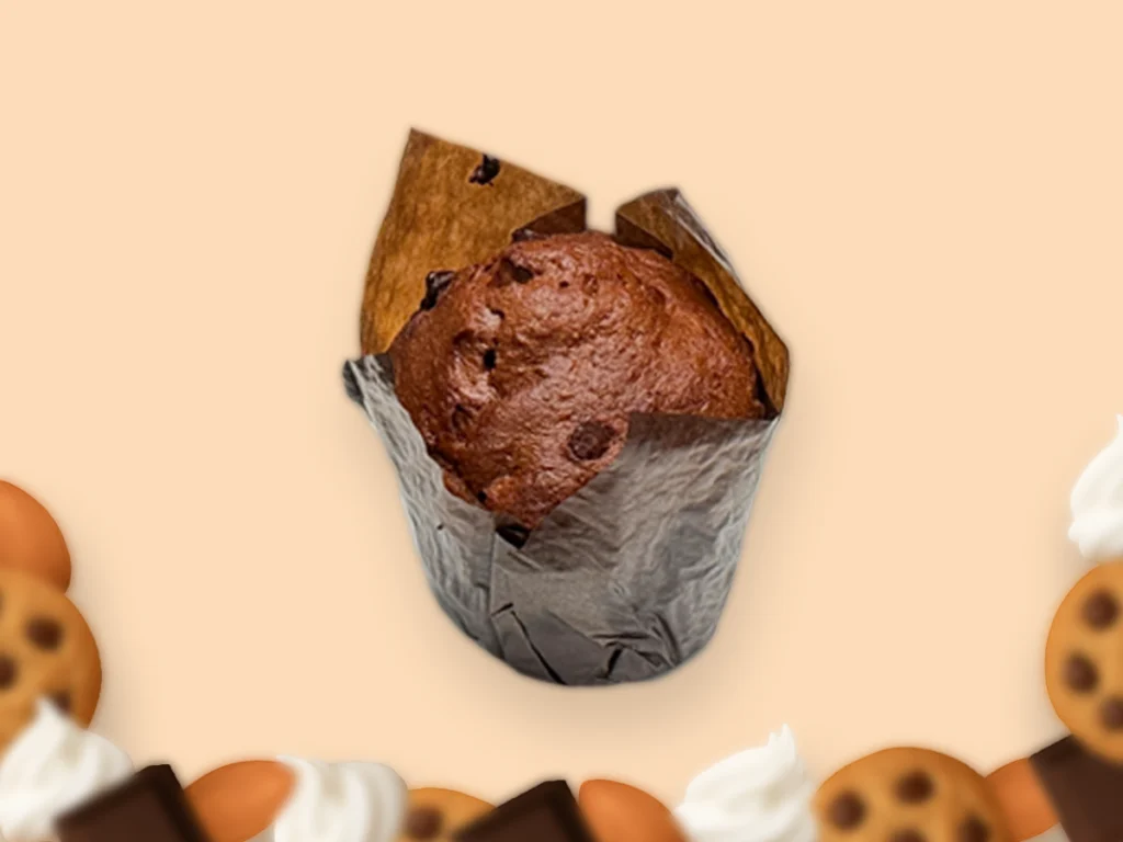 Freshly baked chocolate muffin from Asiri Bake House.
